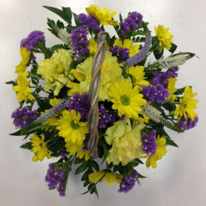 Small floral basket arrangement, Alton