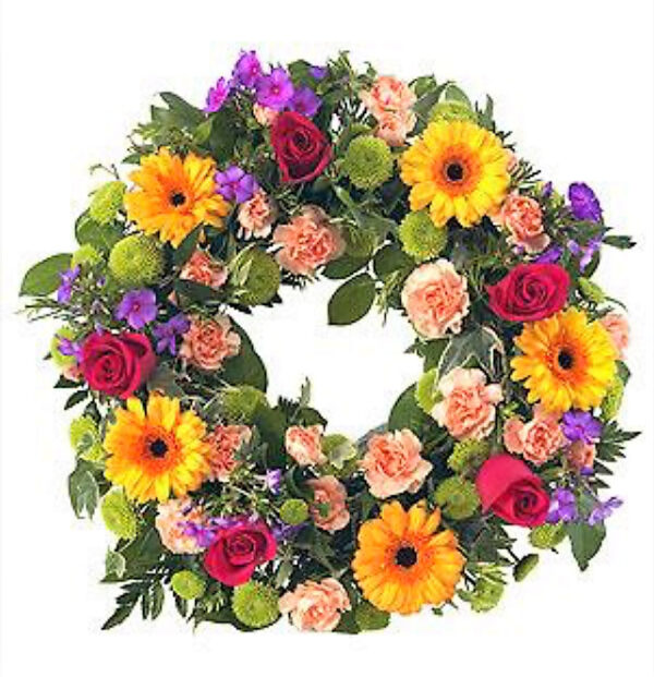 14 inch mixed coloured Wreath